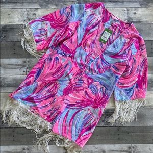 Lilly Pulitzer Oh My Guava print Beach Coverup S/M